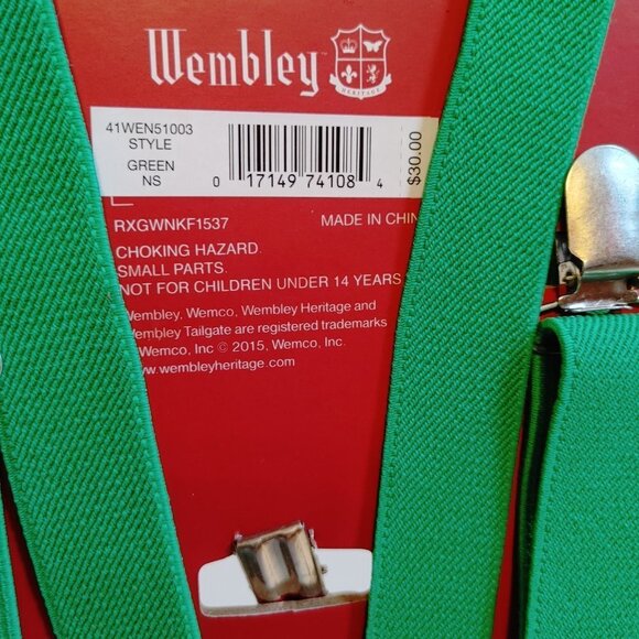 Wembley Holiday Suspenders 2015 Wemco BNIP - Picture 4 of 4